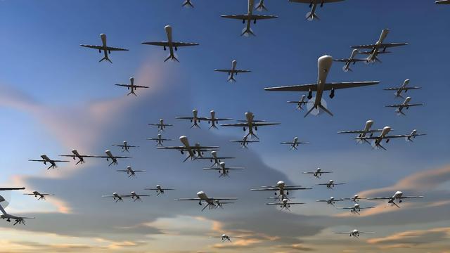 面对美国航母编队中国无人机蜂群可让航母防空系统无处下手！(图12)