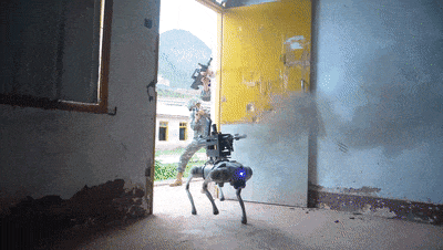 硬核场面！机器狗扛枪冲锋无人机蜂群突袭人机协同太燃了！(图3)