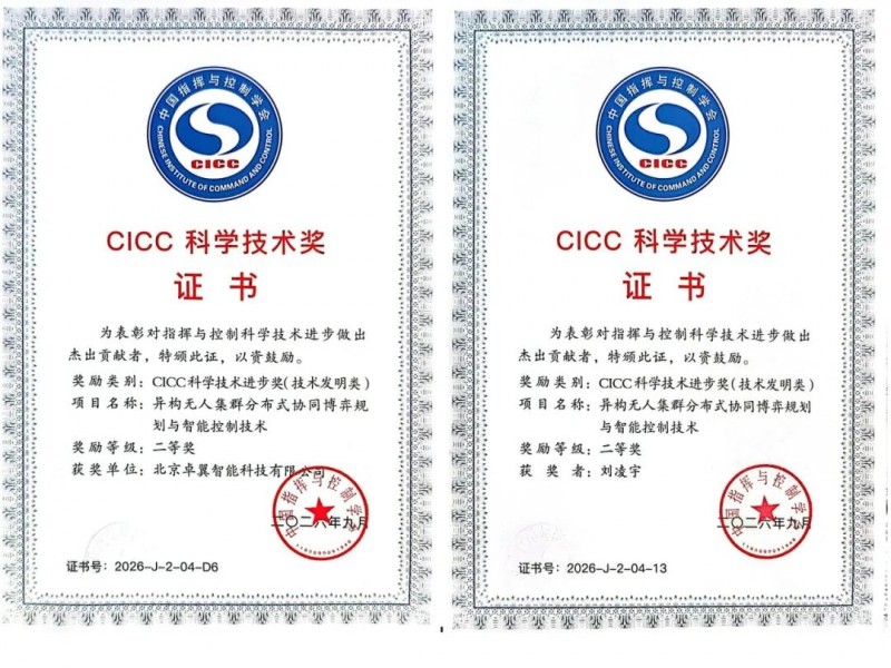 斩获CICC科学技术奖丨卓翼智能深耕低空智能指控领域以北航基因锻造“中国的Anduril”(图3)